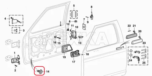 Vista 6 de Rexka 15 clips de retención de panel de puerta compatibles con Ford N802900 Explorer F-150 F-250 F-350 Mustang Ranger