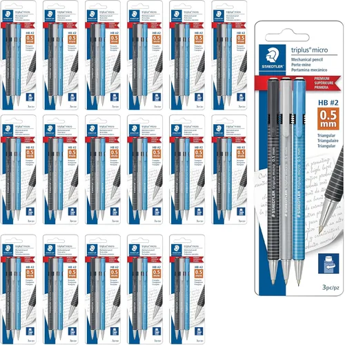 Vista 8 de STAEDTLER Triplus Micro - Portaminas triangulares de 0.02 in #2, paquete de 3