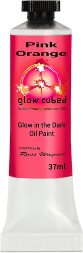Vista 48 de Pintura al óleo profesional que brilla en la oscuridad Artista Pintura al óleo luminiscente fosforescente autoluminosa Glow Cubed