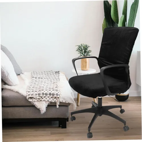 Vista 6 de Funda para silla de oficina elástica elástica de poliéster moderno protector para comedor
