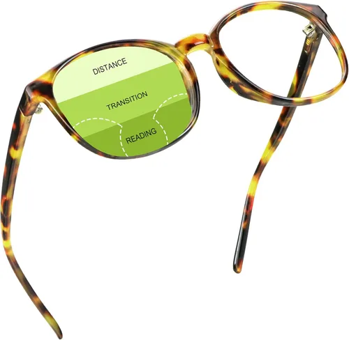 Vista 17 de YEIN Gafas presbípicas multifocales progresivas, gafas de sol grises fotocrómicas