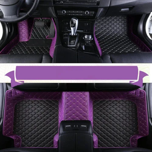 Vista 8 de Alfombrillas de cuero de lujo personalizadas para todo tipo de clima, para el 99 % de los sedán, SUV, automóvil deportivo, para hombres y mujeres