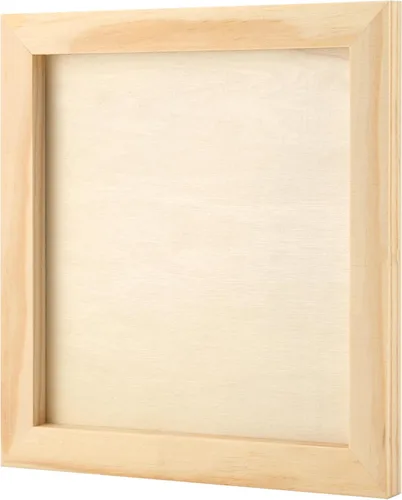 Vista 4 de JOIKIT Paquete de 20 paneles de lienzo de madera de 4.7 x 4.7 pulgadas, tablero de lienzo de madera de 0.3 in de grosor, tableros de pintura