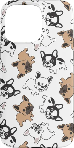 Vista 28 de iPhone 16 Cute French Bulldog Pattern Case