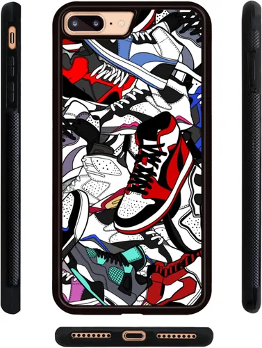 Vista 2 de Cool Shoe - Funda de teléfono para iPhone 8 Plus y iPhone 7 Plus para adolescentes, niños, hombres, niños, 5.5 pulgadas