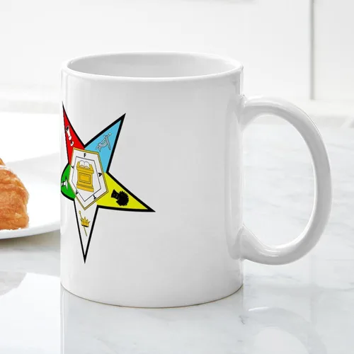 Vista 6 de CafePress Masonic Eastern Star - Taza de café de cerámica (11.0 fl oz)