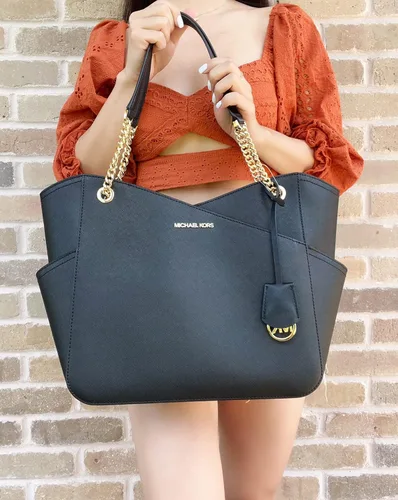 Vista 3 de Michael Kors - Bolso tote Jet Set Travel grande con cadena para el hombro