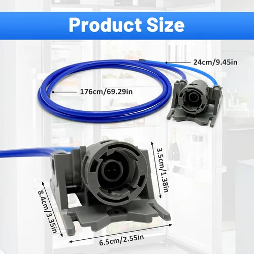 Vista 2 de Nueva actualización AKN72949003 Conjunto de cabezal de filtro de refrigerador apto para adaptador de refrigerador LG modelo LMXS28626M, LFXS26566S