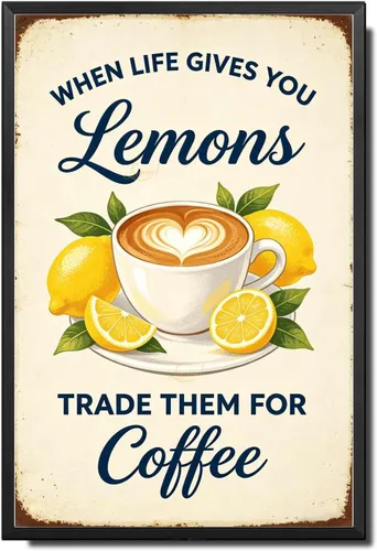 Vista 21 de Lygond Letrero de metal con texto en inglés «Bear That's What I Do I Drink Coffee I Hate People and I Know Things», decoración de invernadero
