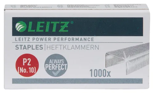 Vista 2 de Leitz Power Performance Grapas P2 (No. 10) Caja galvanizada de 1000 grapas 55770000