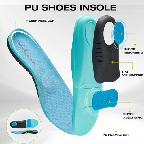 Vista 4 de OrthoComfoot Zapatillas ortopédicas de moda para hombre para fascitis plantar cómodos zapatos ortopédicos para caminar con soporte de arco, zapatos
