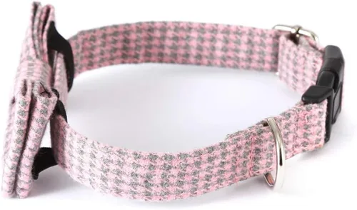 Vista 3 de Love Dream Collar de perro con pajarita suave y cómodo para perros pequeños, medianos y grandes, collar ajustable con hebilla de liberación rápida