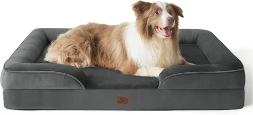 Vista 118 de Bedsure - Cama para gatos de interior, sofá cama lavable para perros muy pequeños, espuma de soporte con funda extraíble y lavable, forro Gris