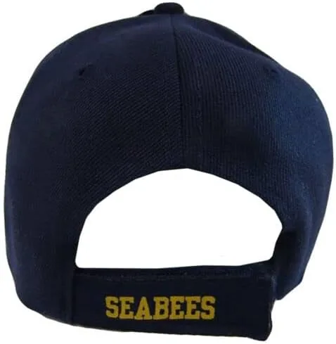 Vista 6 de Nuevo! US Navy USN Seabees CAN DO Ball Cap HAT Navy, Multi