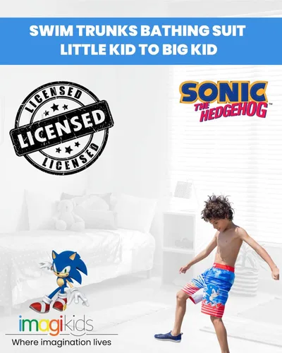Vista 2 de SEGA Sonic The Hedgehog - Traje de baño con tubo inflable