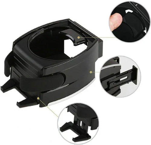 Vista 3 de Soporte para bebidas 2 en 1 Soporte universal para teléfono para coche, salida de aire, botella de agua, inteligente