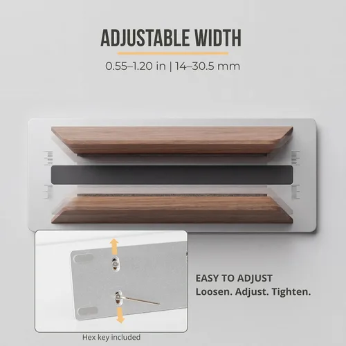 Vista 6 de Muso Wood - Soporte vertical para computadora portátil, soporte ajustable