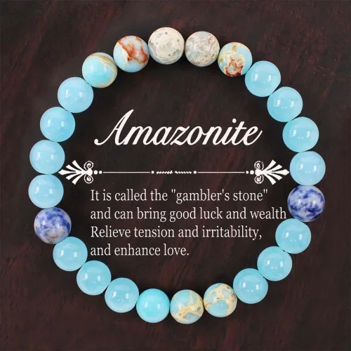 Vista 2 de LINGYUAN Pulseras de buena suerte para mujeres y hombres, inspiradoras de amor de la suerte, pulsera atractiva de sanación energética, pulsera