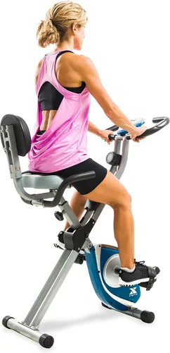 Vista 10 de XTERRA Bicicleta estática plegable para fitness, capacidad de peso de 225 libras