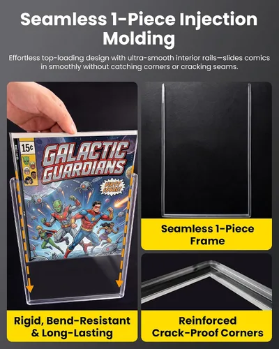 Vista 7 de Protectores rígidos superiores para cómics modernos, fundas protectoras rígidas para almacenamiento y exhibición de cómics, paquete de 10 Mangas