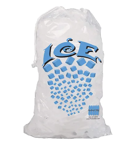 Vista 8 de Perfectware - Bolsas de hielo con cordón de 5 libras con asa de hilo de algodón - Paquete de 50