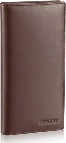 Vista 21 de HISCOW Cartera larga plegable con 15 ranuras para tarjetas de crédito - Piel de becerro italiana
