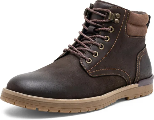 Vista 15 de Vostey - Botas tobilleras con cordones (Chukka), de senderismo, impermeables y estilo informal para hombre