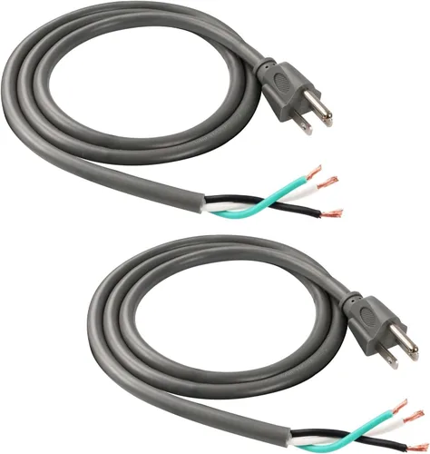 Vista 13 de EP - Paquete de 2 cables de 12 pies 14/3C SJTW para aparatos y herramientas Negro