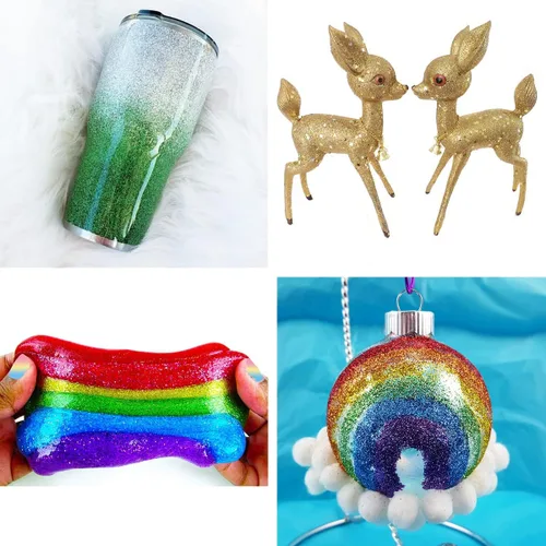Vista 6 de Purpurina fina holográfica, 3.5 onzas / 3.5 onzas, paquetes de polvo de purpurina extrafina para resina, purpurina artesanal para vasos, fabricación