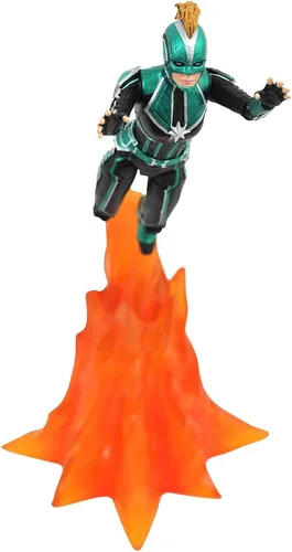 Vista 6 de Diamond Select Toys Marvel Select: Figura de acción de Captain Marvel (Starforce Uniforme)