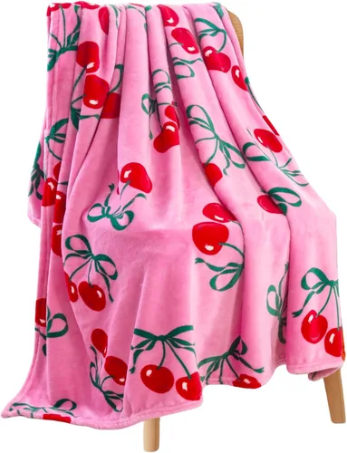 Vista 10 de Manta Tipo Throw de Vellón Suave como Terciopelo con Animales de Globos: Manta de Felpa de Terciopelo Acogedora con Diseño de Animales Rosa Oscuro