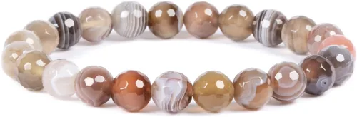 Vista 39 de Justinstones Gem - Pulsera elástica de cuentas redondas de piedras semipreciosas de 8 mm, unisex, de 17.78 cm Turmalina negra de grado A