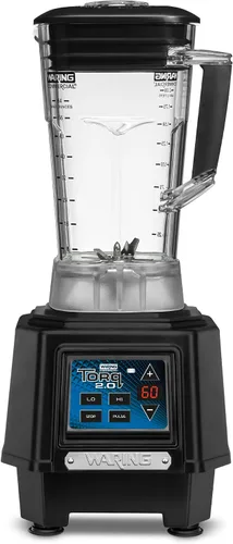 Vista 10 de Waring Commercial Torq Blender, motor de 2 caballos de fuerza, controles electrónicos del panel táctil y temporizador, tarro de copoliéster de 48