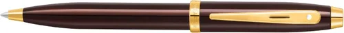 Vista 2 de Sheaffer Gift 100 9370 - Bolígrafo color café brillante con ribete PVD dorado Bolígrafo marrón café Set de regalo de bolígrafo premium