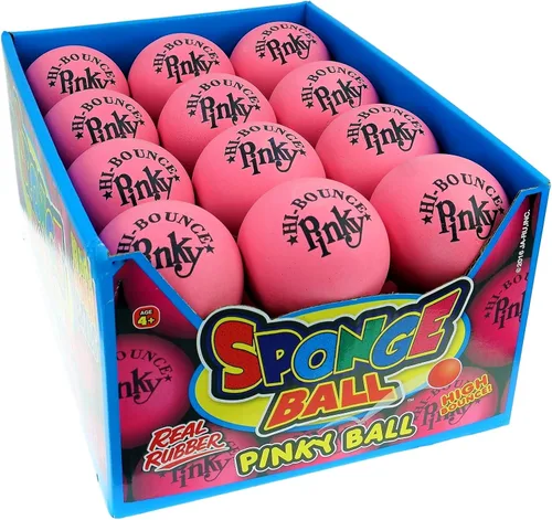 Vista 7 de JA-RU Hi-Bounce Pinky Ball (paquete de 2). Pelotas de goma para niños. Juguete pequeño rosa para aliviar el estrés. Recuerdos de fiesta deportiva