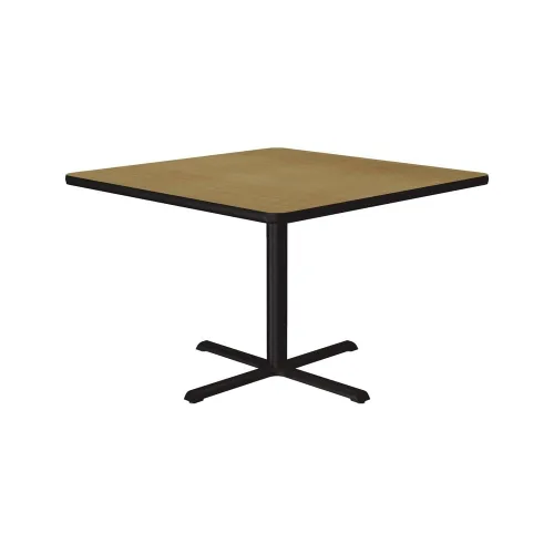 Vista 29 de Correll Mesa de bar redonda de 30 pulgadas, mesa de cóctel de comedor de 29 pulgadas de alto, parte superior laminada de nogal duradero, base