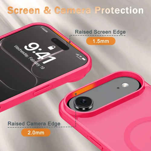 Vista 112 de Funda para Google Pixel 10 Pro XL, cubierta magnética mate, color negro Fit for MagSafe, Screen Protector included, Shockproof Military Grade