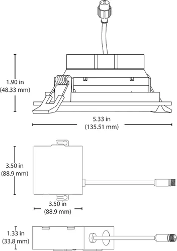 Vista 9 de NICOR Lighting DGD411203KRDNK - Focos LED (níquel)