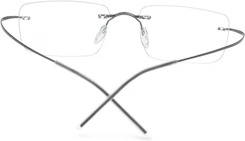 Vista 6 de FONEX F85634 - Marco de lentes de titanio, sin marco, para hombres y mujeres