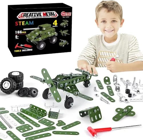 Vista 9 de Ferthor Fun Juguetes de Construcción STEM para Niños de 8-12 Años, Conjuntos Creativos Serie de Camiones de Bomberos Kit de Modelo, Juguetes