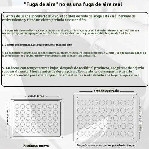 Vista 6 de BEBAS Colchón de aire de coche Cama de asiento trasero de una pieza Gris