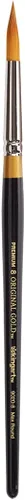 Vista 13 de KINGART Premium Original Gold 9020-0 Ultra Round Series - Cepillo para artista, pelo sintético Taklon dorado, mango corto, para acrílico, acuarela