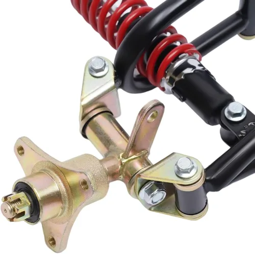 Vista 7 de Kit Completo de Brazo Oscilante con Amortiguador de Suspensión Delantera de 11'', Kit de Husillo de Nudillo de Dirección Superior e Inferior Para