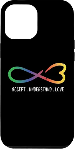 Vista 6 de Funda para iPhone 15 Autism Infinity Accept Understand Awareness Men Women Kids
