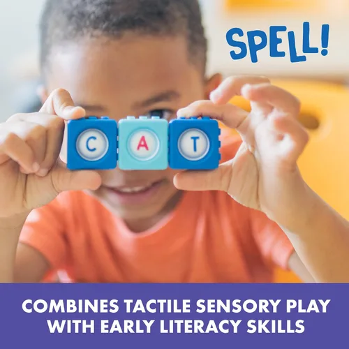 Vista 5 de Educational Insights Alphabet BubbleBrix - Juguetes sensoriales de aprendizaje del alfabeto, manipuladores de alfabetización para preescolares