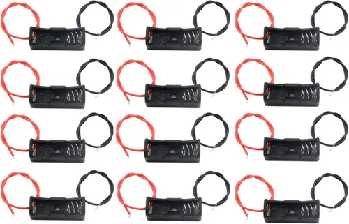 Vista 6 de Estuche con AA batería Negro con conductor de cable
