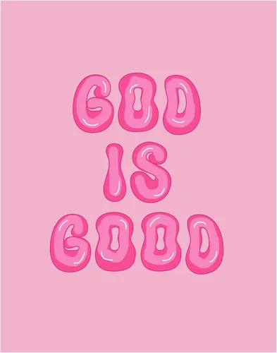 Vista 10 de Decoración de pared cristiana preppy rosa - Decoración de pared estética de Dios es bueno para mujeres, mujer, niñas adolescentes - Regalos