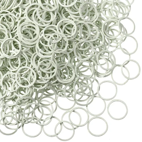 Vista 7 de Hicarer 1000 mini bandas de goma bandas elásticas suaves para peinados de cabello (1.5 cm, transparente)