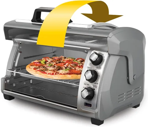 Vista 2 de Hamilton Beach Easy Reach 31126 horno de convección, plateado