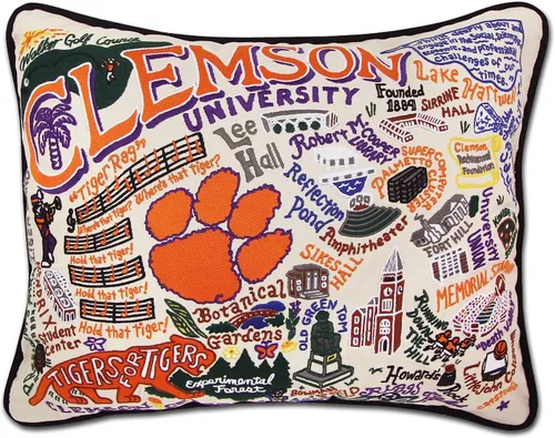 Vista 10 de Catstudio Almohada decorativa bordada colegiada de la Universidad Estatal de los Apalaches